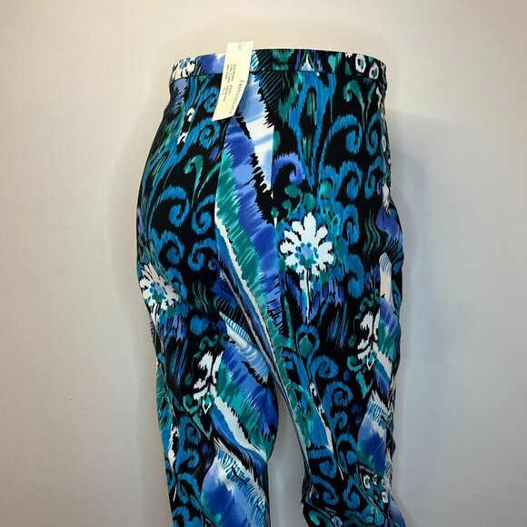 Fashionista Women's Blue/Green/Purple Dress Pant - Size 10 - NWT - Picture 3 of 5